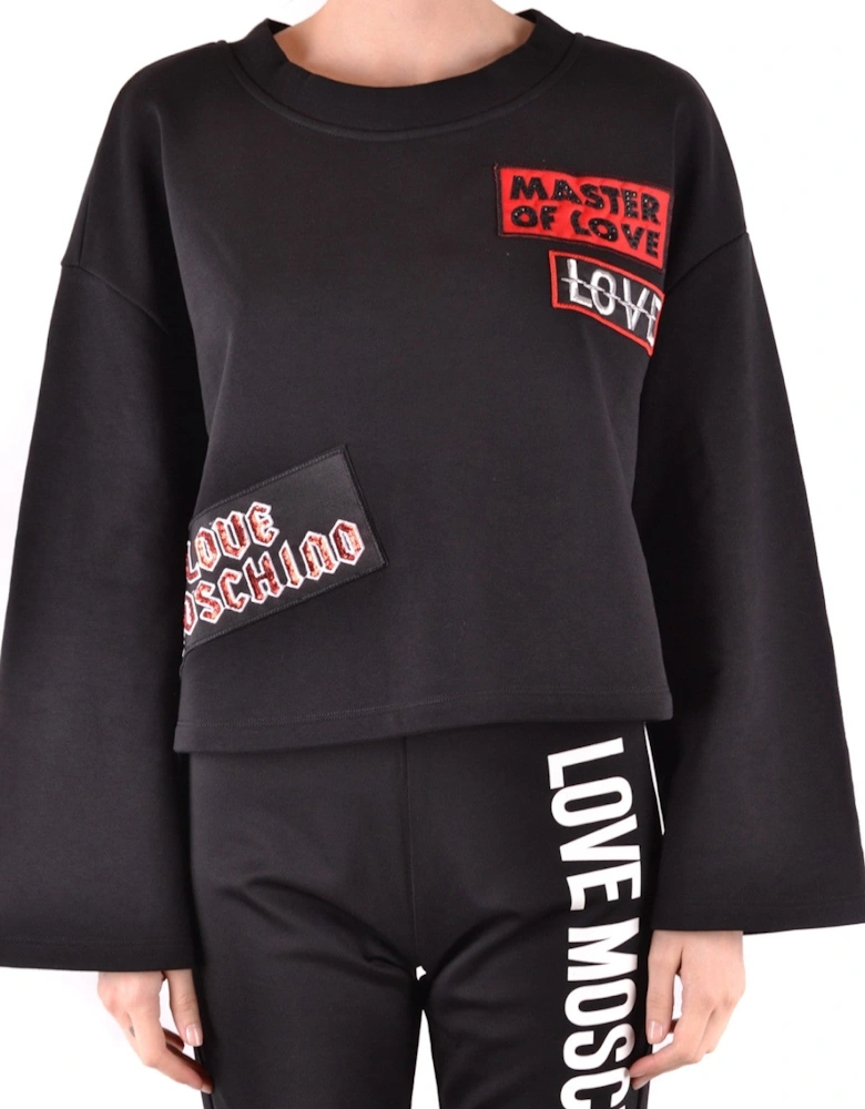 Embroidered Patch Sweatshirt