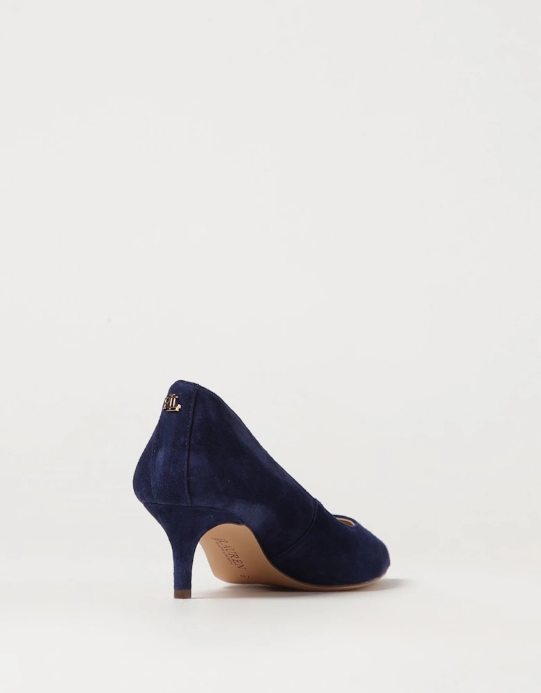 Suede Kitten Heel Pumps