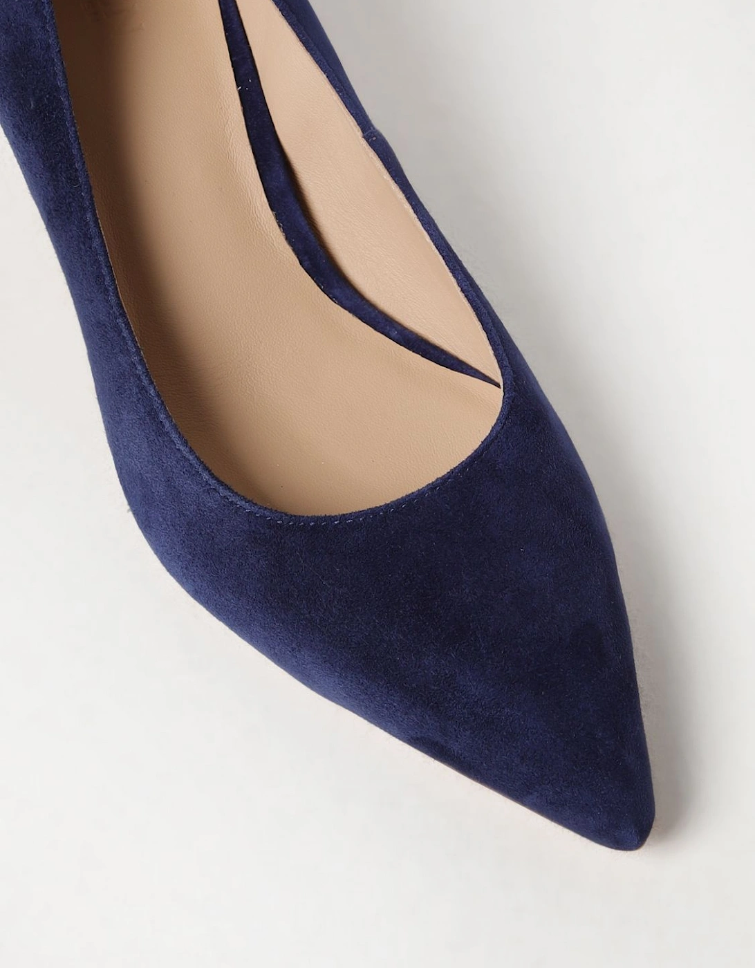 Suede Kitten Heel Pumps