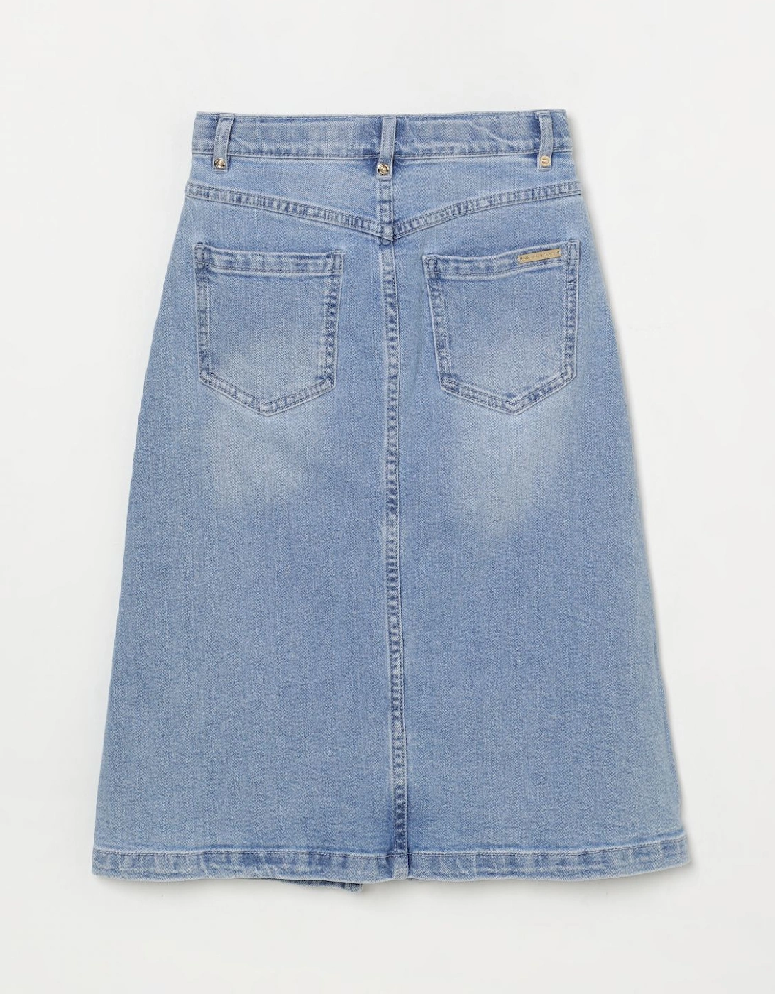 Denim Skirt Front Slit