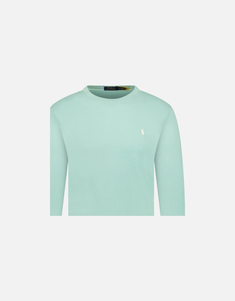 Long Sleeve Sweatshirt in Celadon