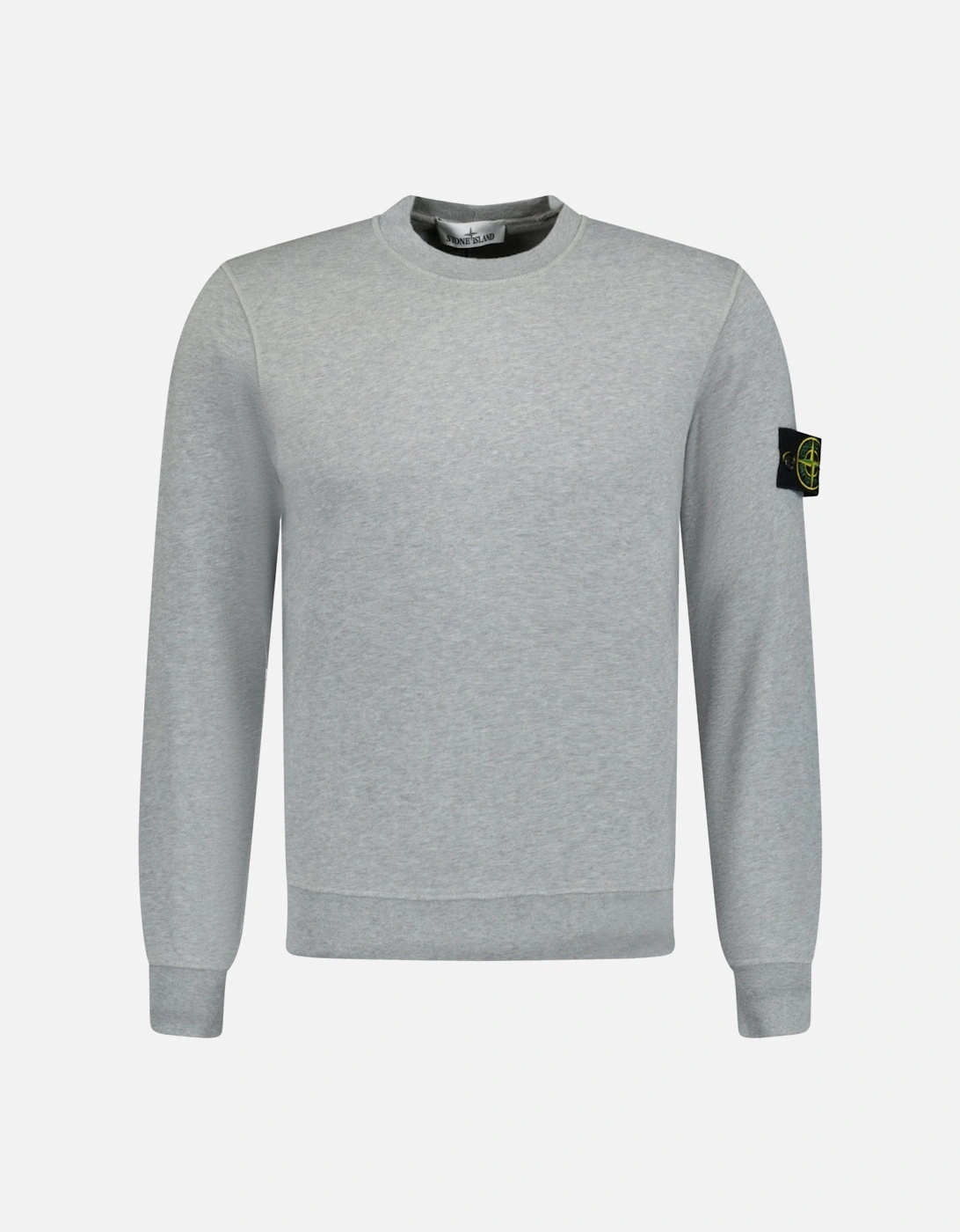 Compass Badge Organic Cotton Crewneck Sweatshirt Grey, 5 of 4
