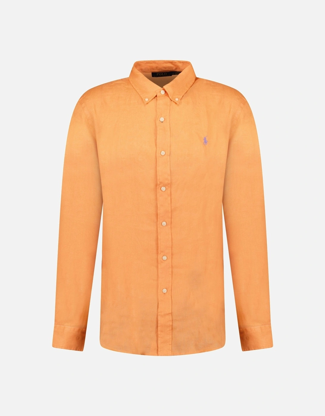 Custom Fit Linen Shirt in Poppy, 3 of 2