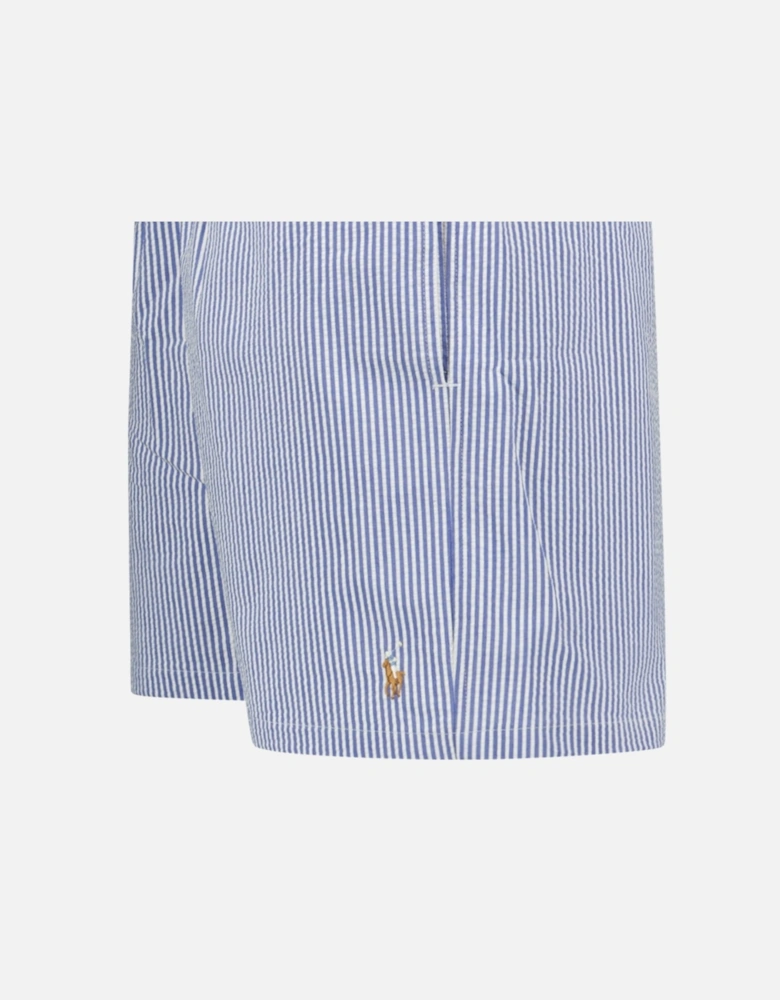 Traveler Classic Swim Trunk in Cruise Royal Seersucker