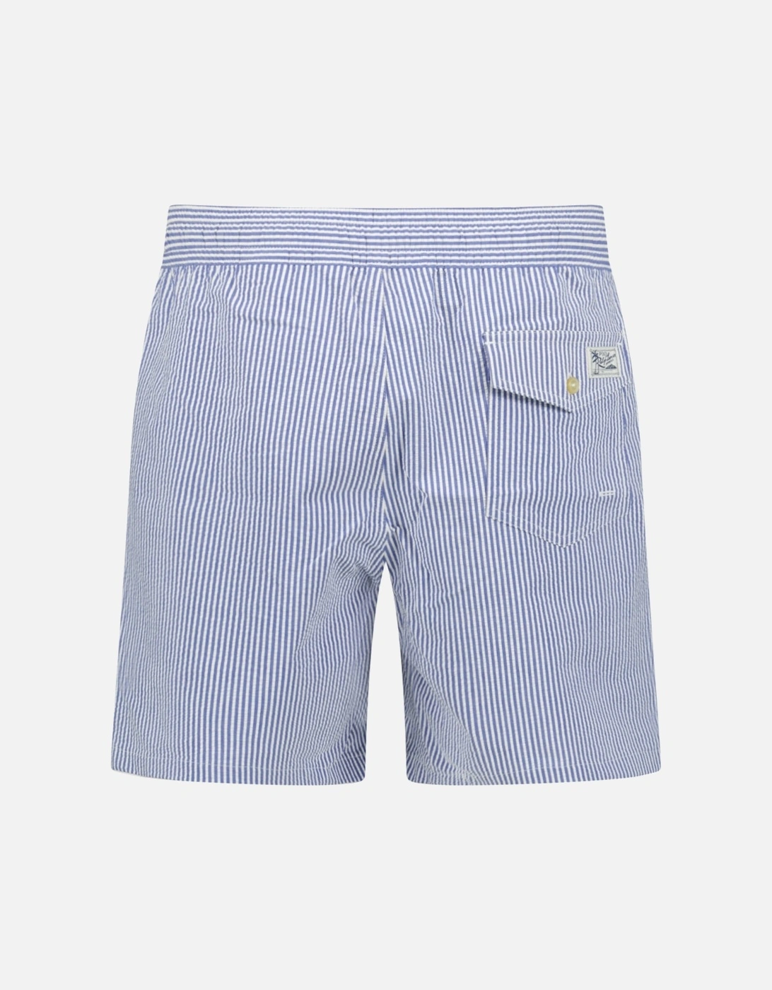 Traveler Classic Swim Trunk in Cruise Royal Seersucker