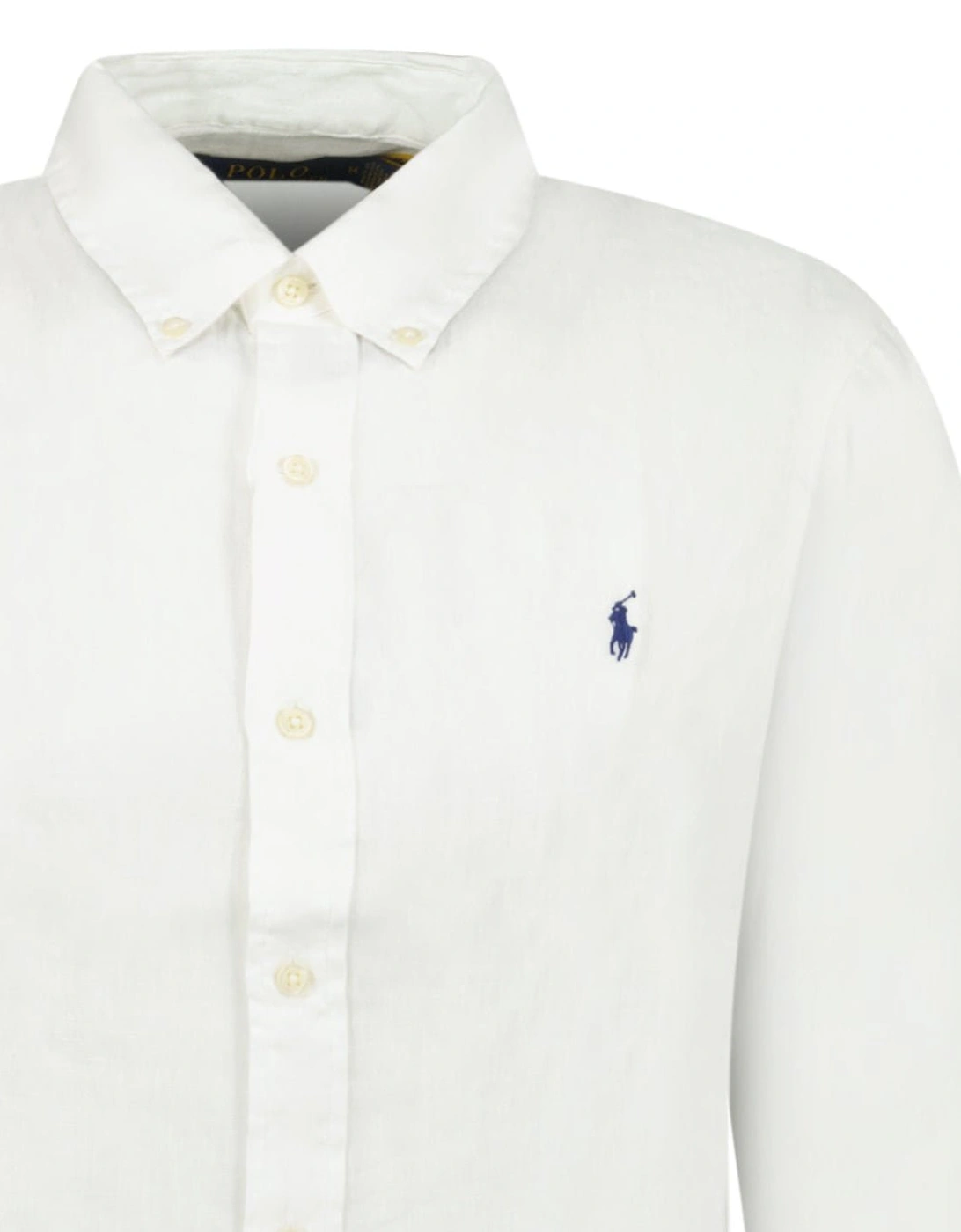 Custom Fit Linen Shirt in Ceramic White