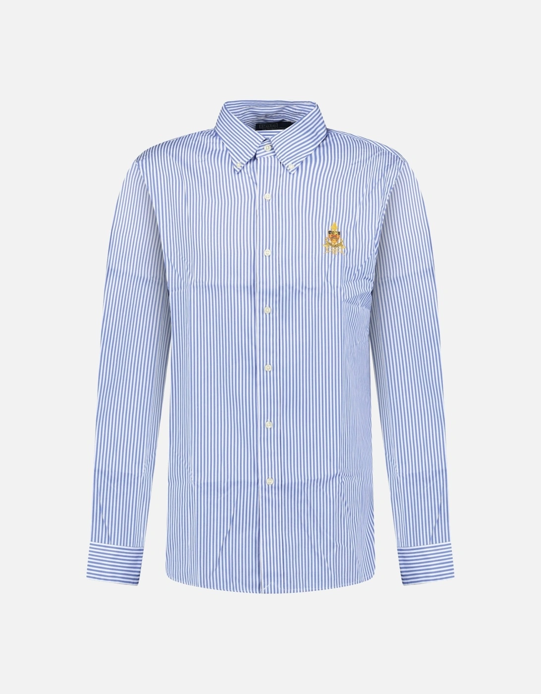 Ralph Lauren Custom Fit Long Sleeve Sport Shirt White/Blue, 3 of 2