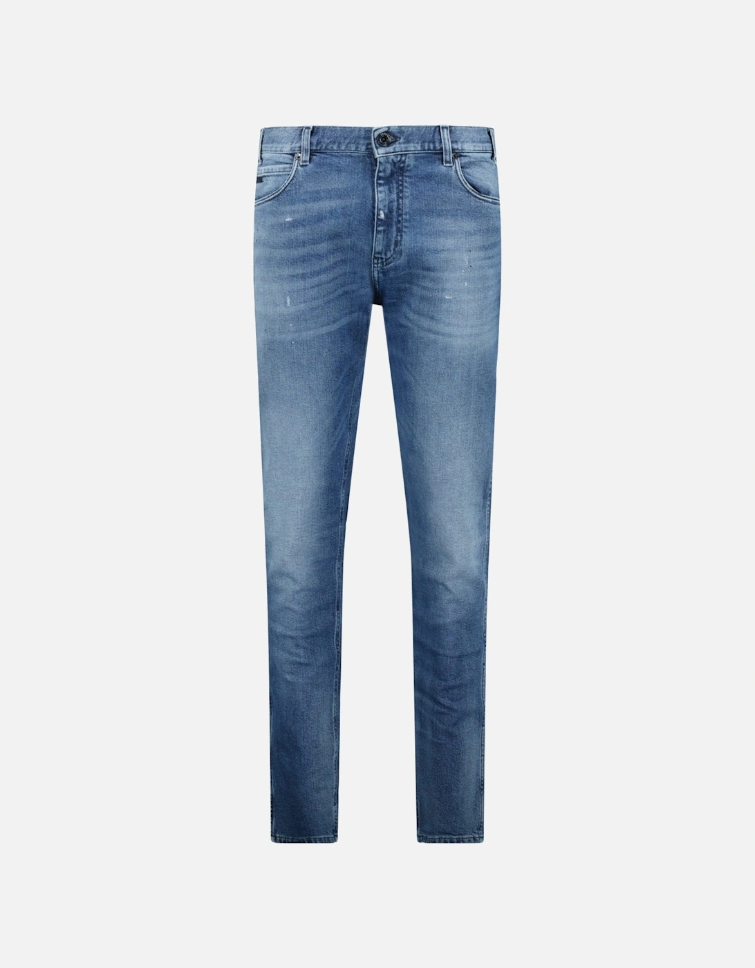 J16 Slim-Cut Stonewashed Jeans in Blue, 6 of 5