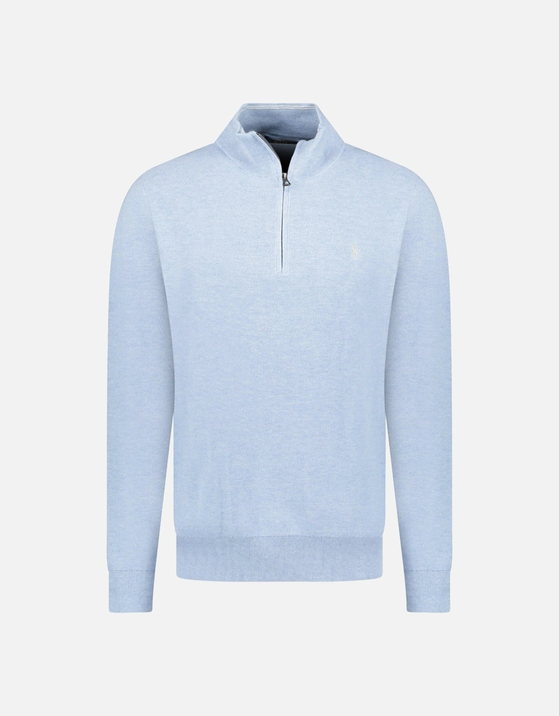 Knit Quarter Zip Jumper in Blue Hyacinth, 3 of 2
