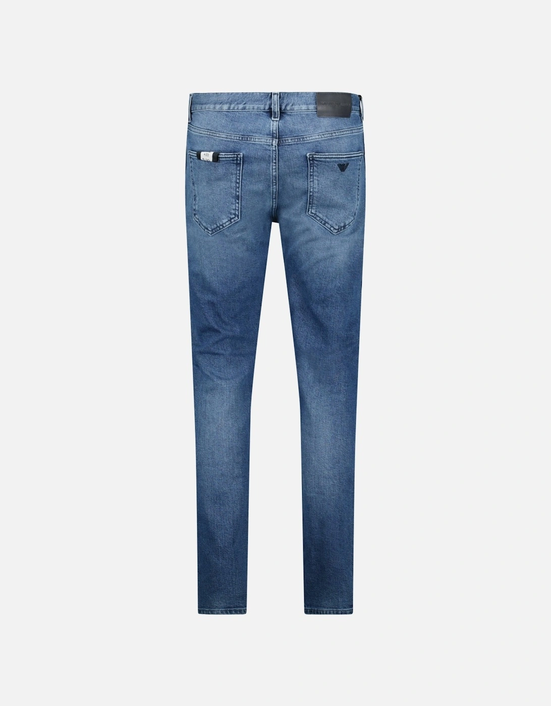 J16 Slim-Cut Stonewashed Jeans in Blue