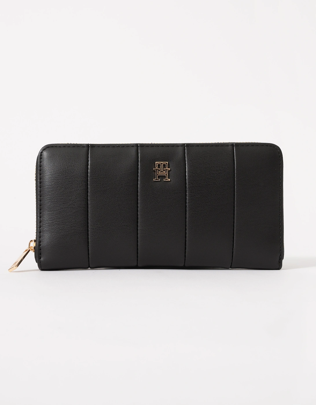 TH Icon Large Zip-Around Womens Quilted Wallet - Black, 2 of 1