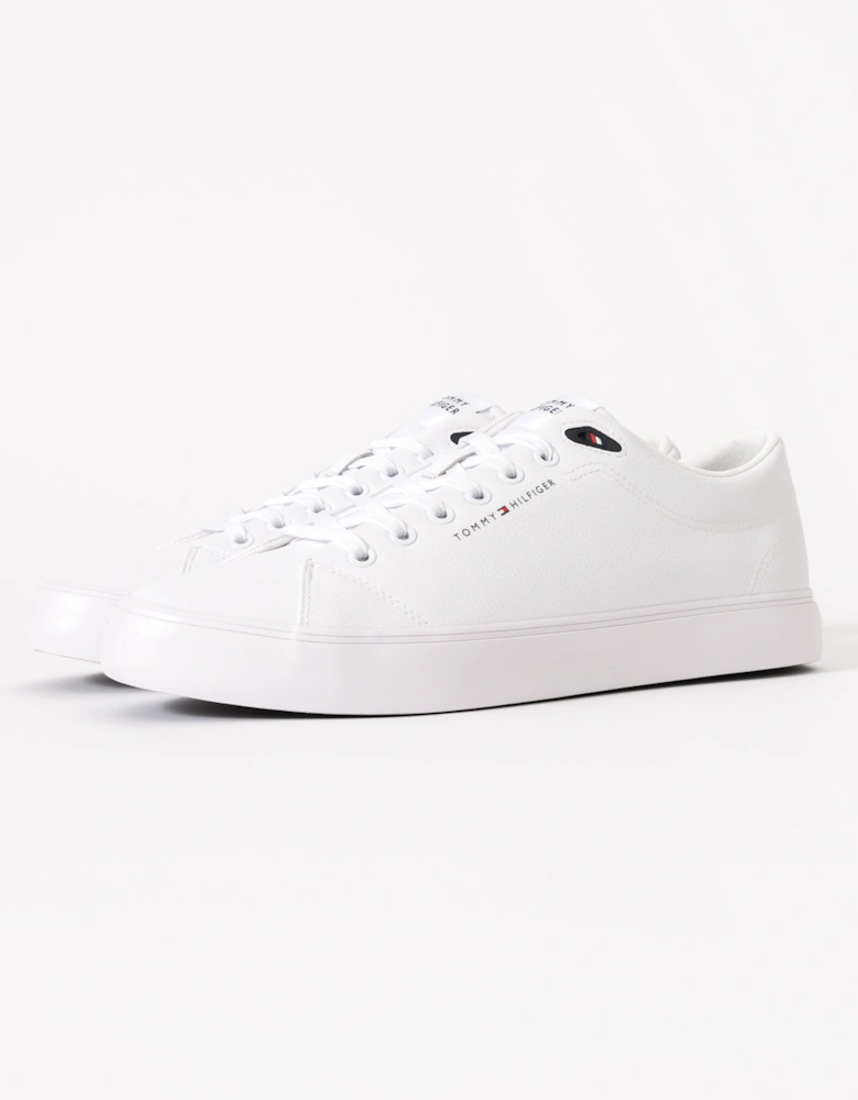TH Core Low-Top Mens Vulcanised Leather Trainers - White