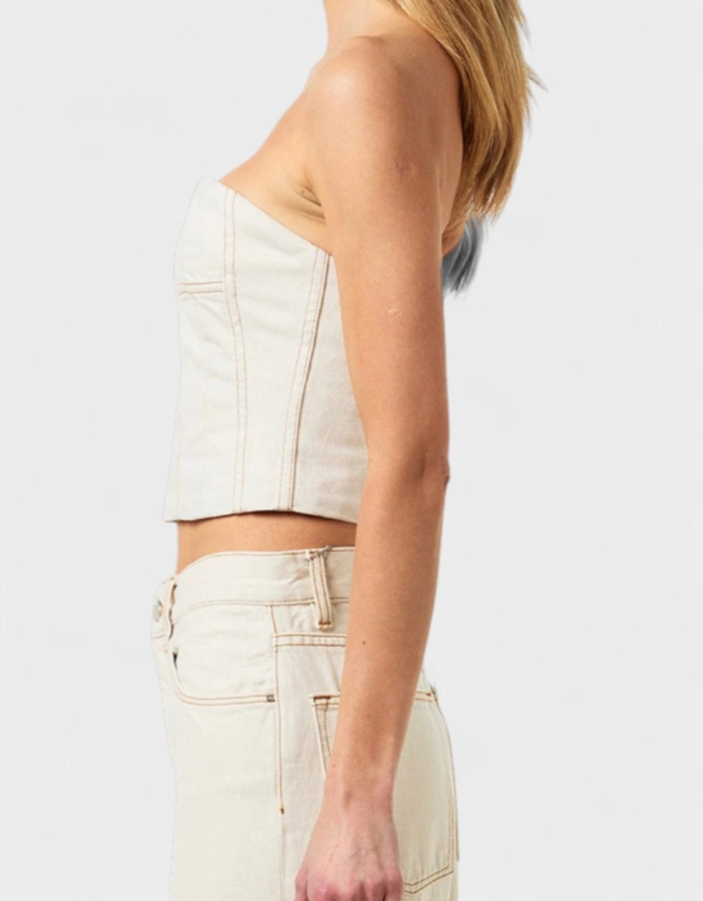 Ma Bustier Bandeau Top Alabaster