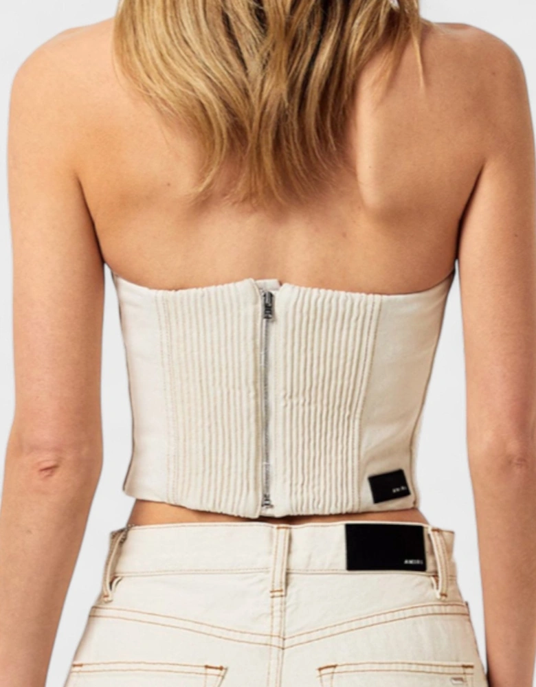 Ma Bustier Bandeau Top Alabaster