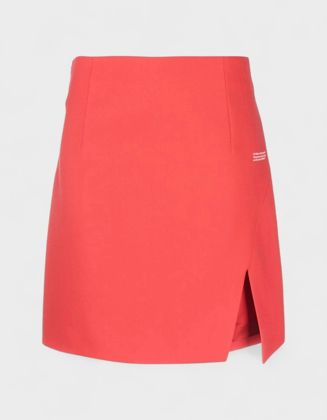 Logo Print High Waisted Skirt Red White, 7 of 6