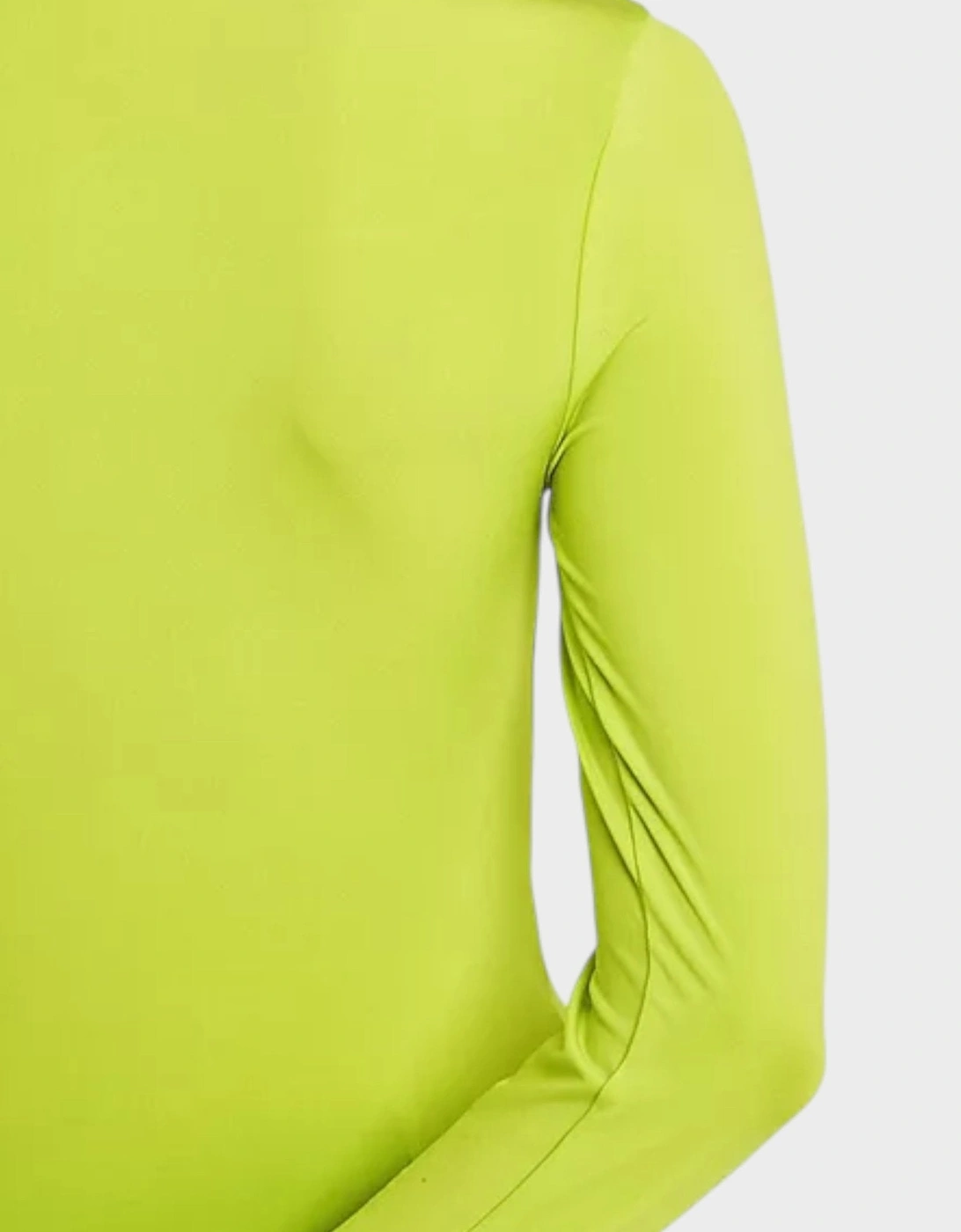 Stamp Long Sleeve Turtleneck Yellow
