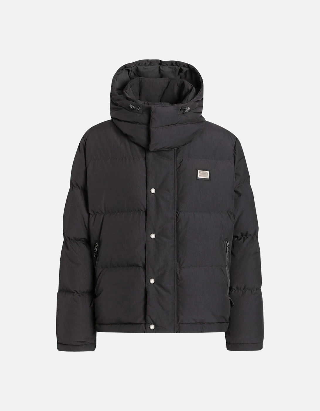 Plaque Hooded Down Jacket Charcoal, 6 of 5