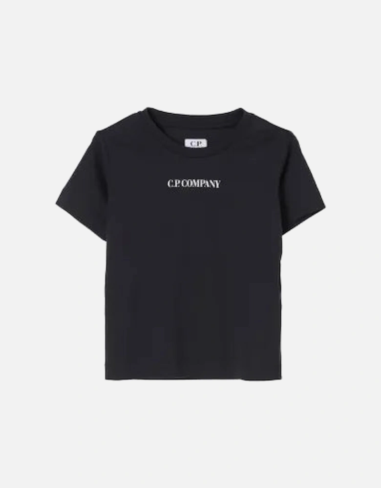 C.P. COMPANY BOYS BLACK T SHIRT CRM00L
