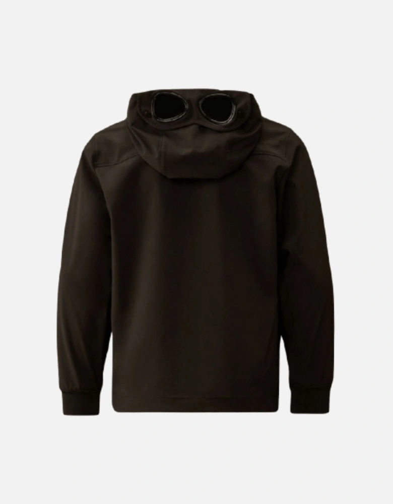 C.P. COMPANY BOYS BLACK HOODED JACKET COS002