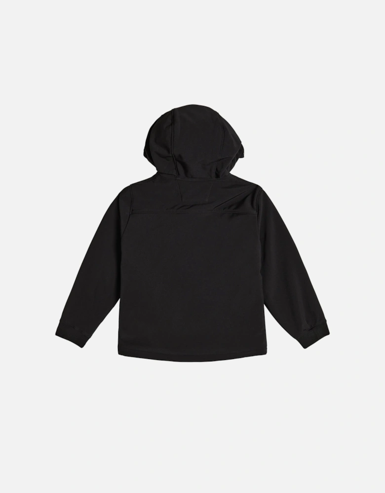 C.P. COMPANY BOYS BLACK HOODED JACKET COS002