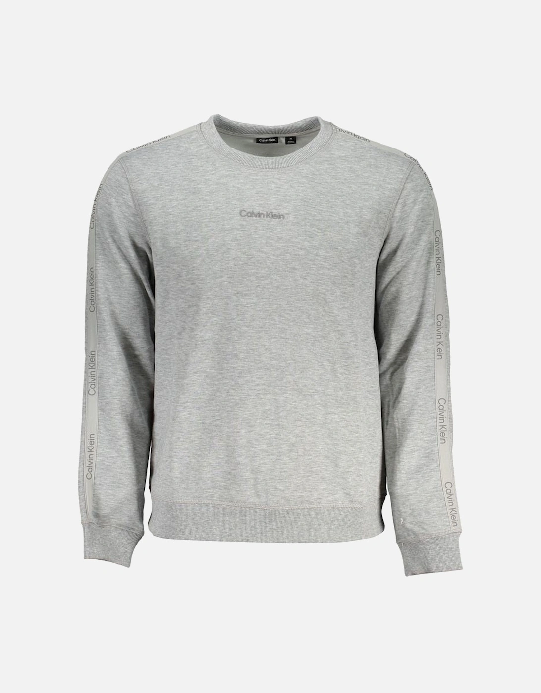 Men's Tape Logo Crew Neck Sweatshirt Heather Grey, 3 of 2