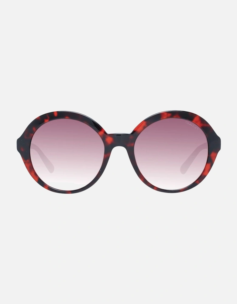 GA7084 Sunglasses for Women - Round Frame Tortoise Shell Pattern Gradient Lenses UV Protection