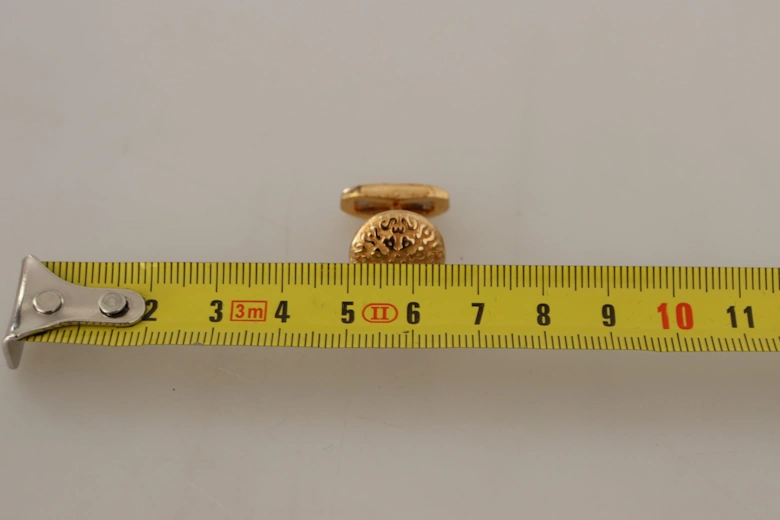 Gold Cufflinks Ornate Design