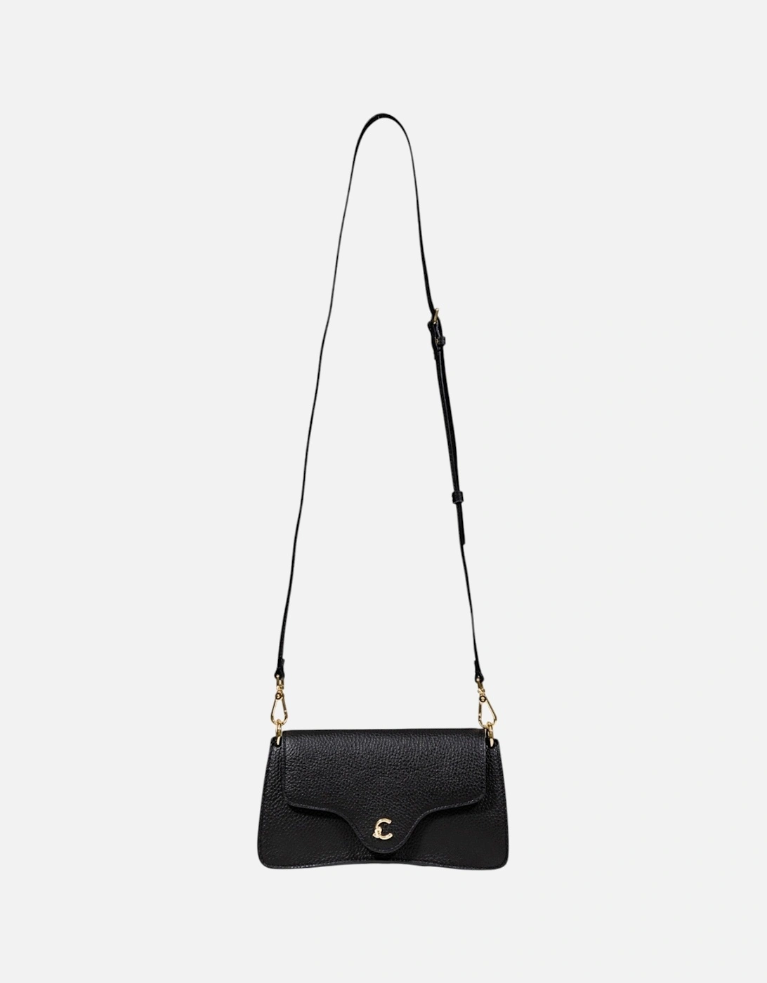 Leather Shoulder Bag with Button Fastening and Inside Pockets, 4 of 3