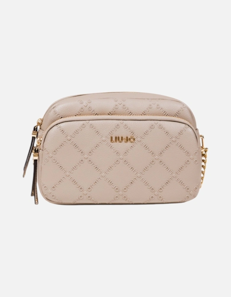 Shoulder Bag with Zip and Multiple Pockets