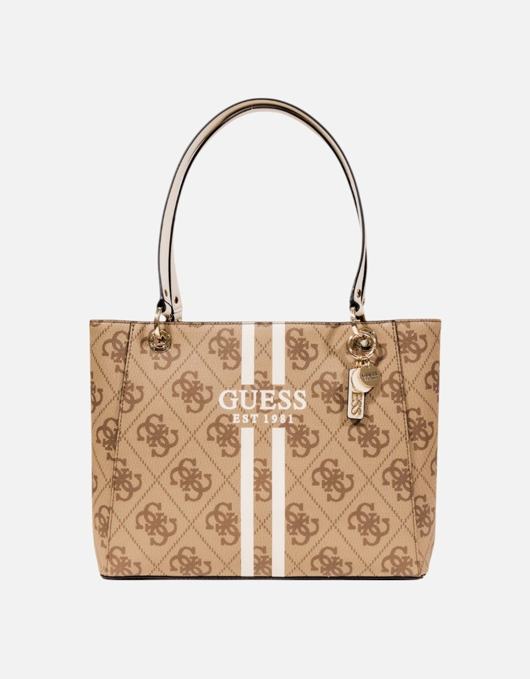 Printed Handbag with Zip and Inside Pockets, 4 of 3