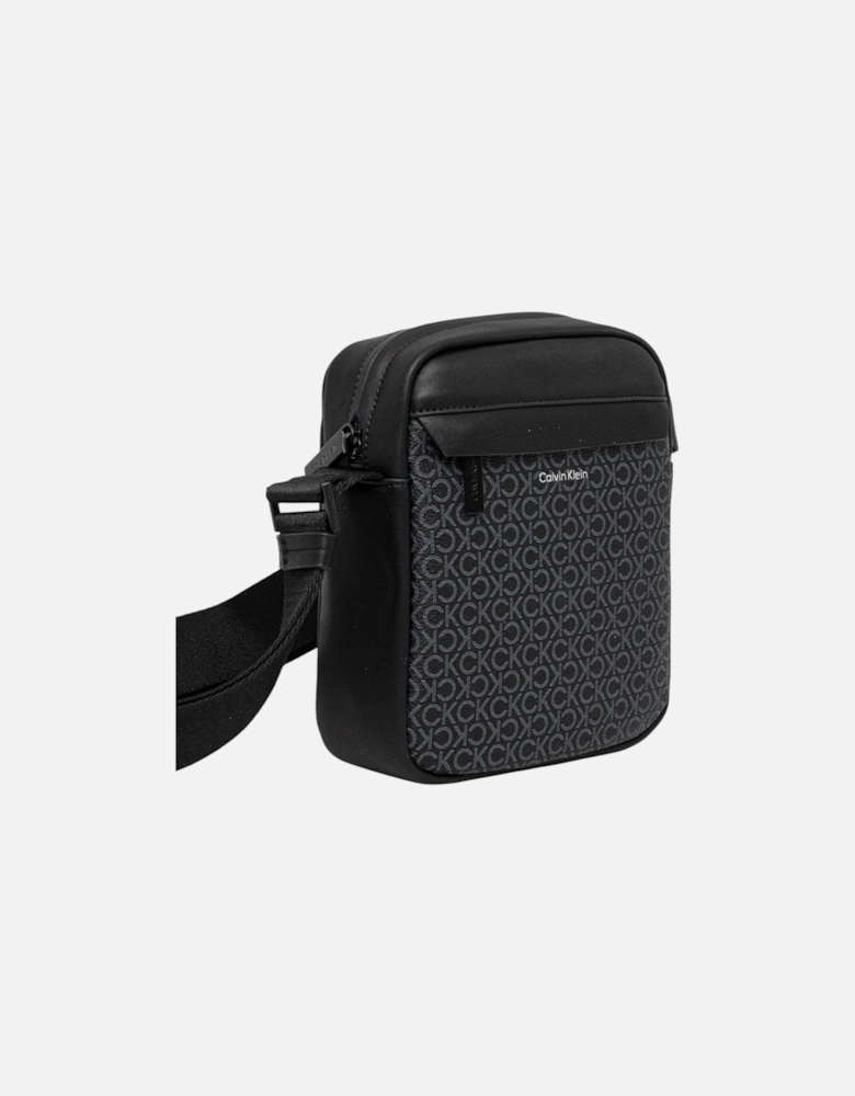 Printed Zip-Fastening Bag with Multiple Pockets