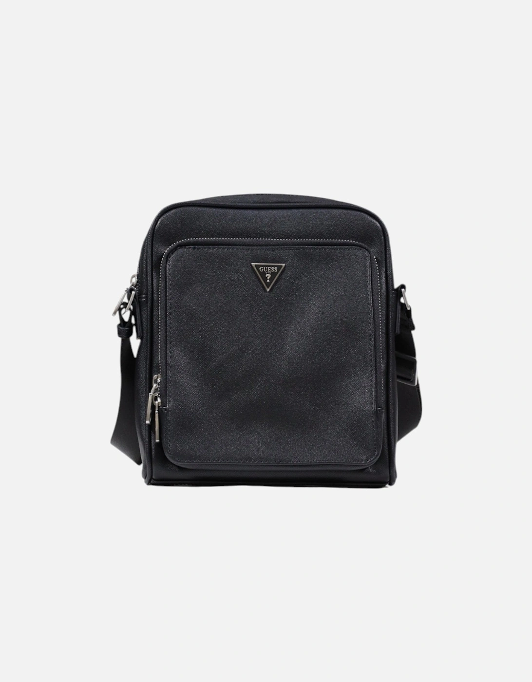 Shoulder Bag with Zip Fastening and Multiple Pockets