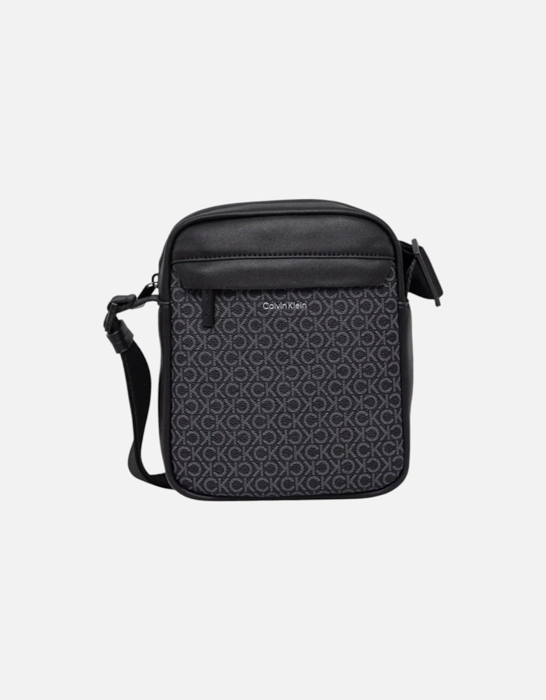 Printed Zip-Fastening Bag with Multiple Pockets