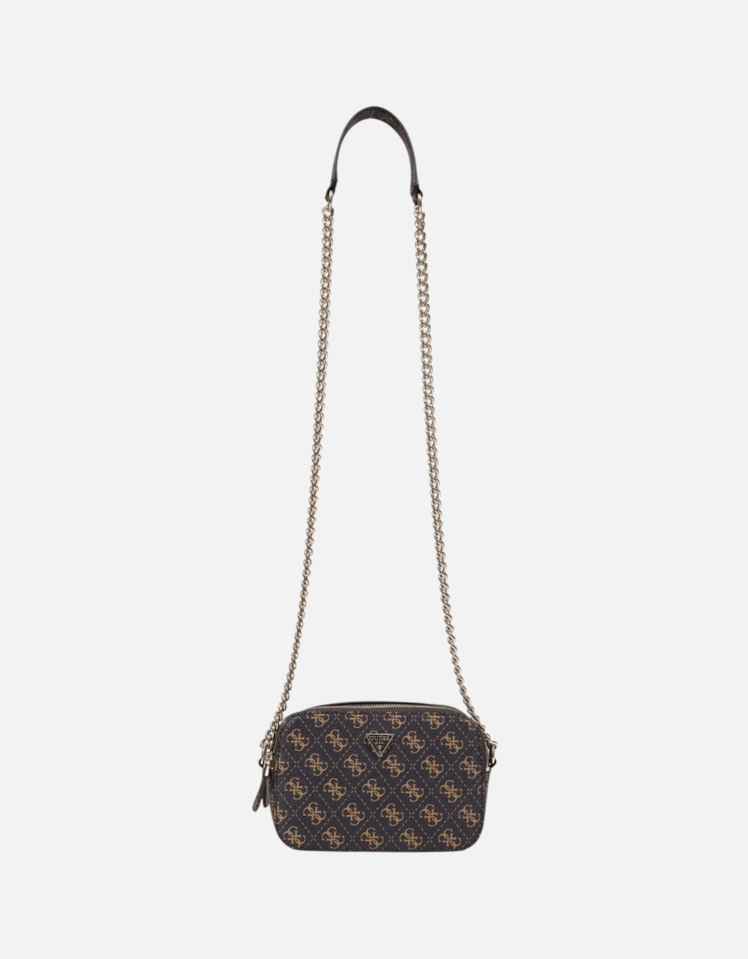 Print Shoulder Bag with Zip Fastening and Inside Pockets, 4 of 3