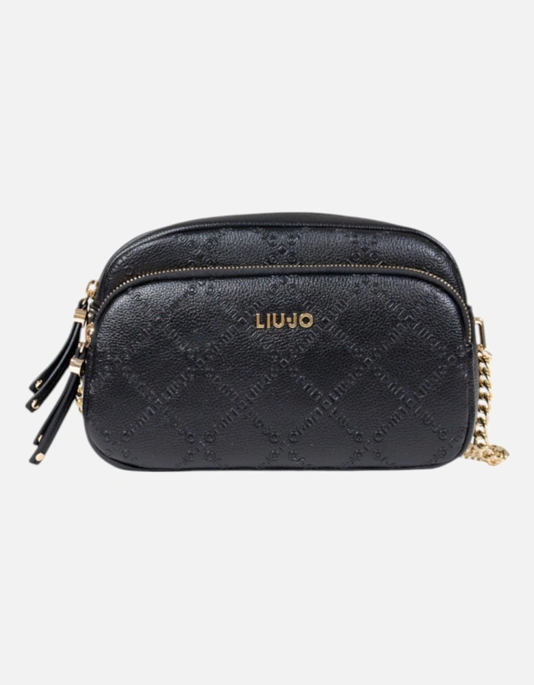 Zip Fastening Shoulder Bag with Multiple Pockets