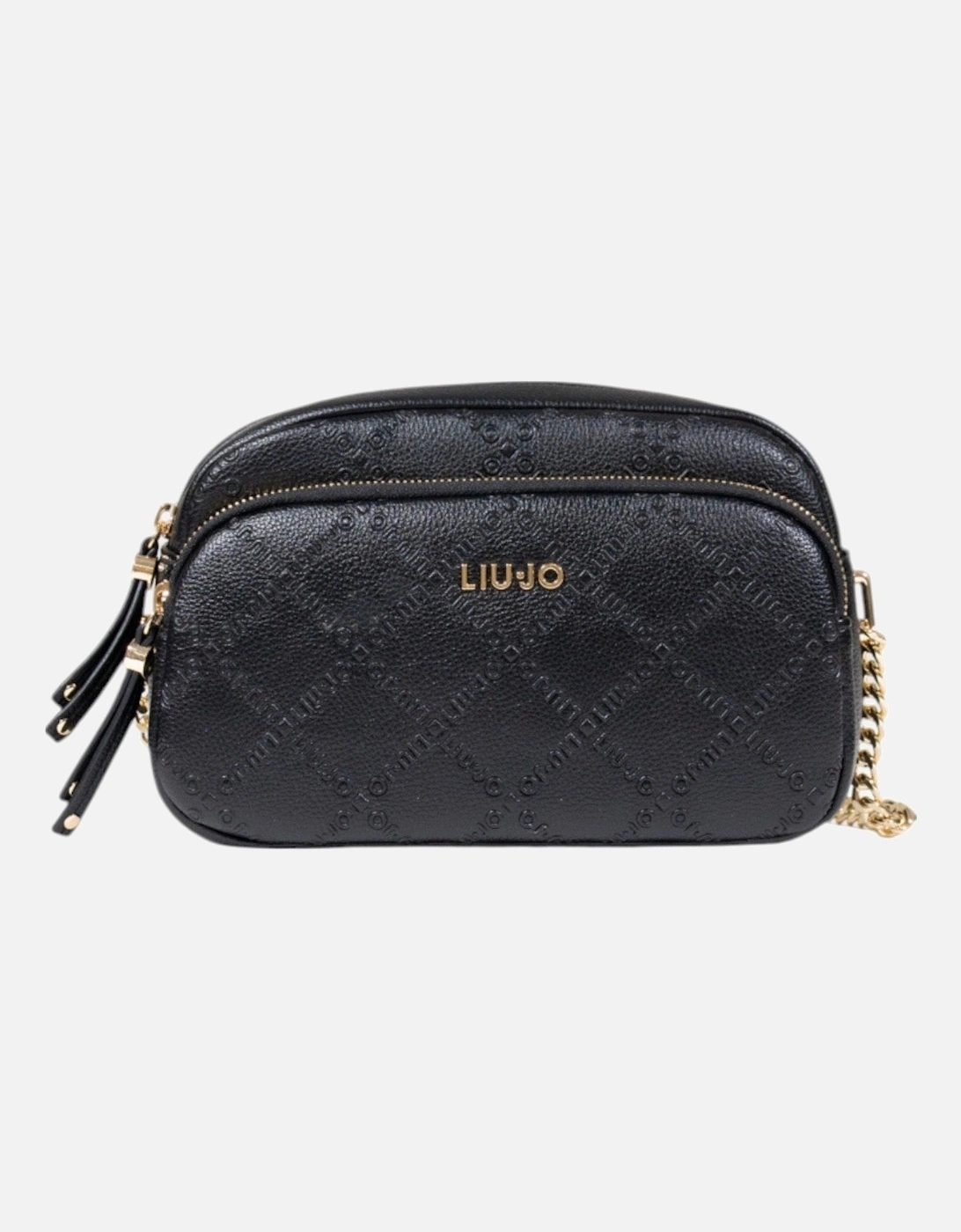 Zip Fastening Shoulder Bag with Multiple Pockets