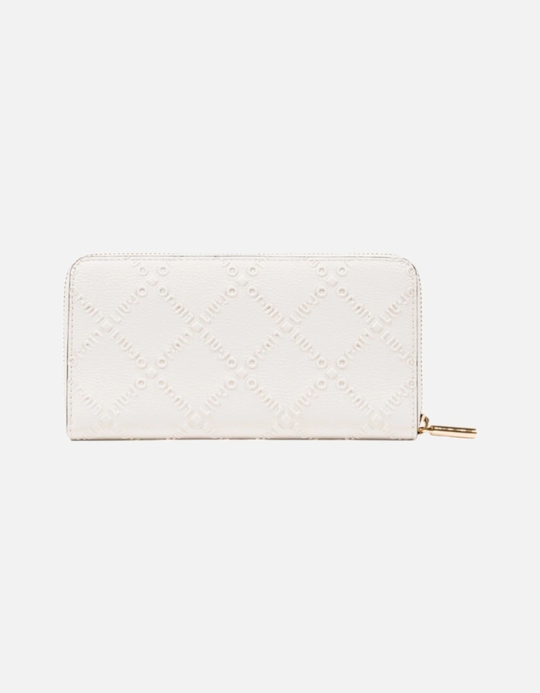Zip-Around Wallet with Inside Compartments and Pockets