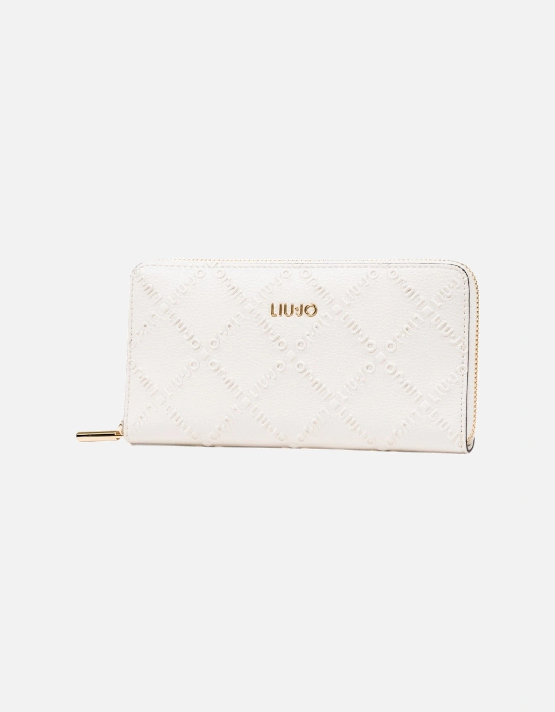 Zip-Around Wallet with Inside Compartments and Pockets