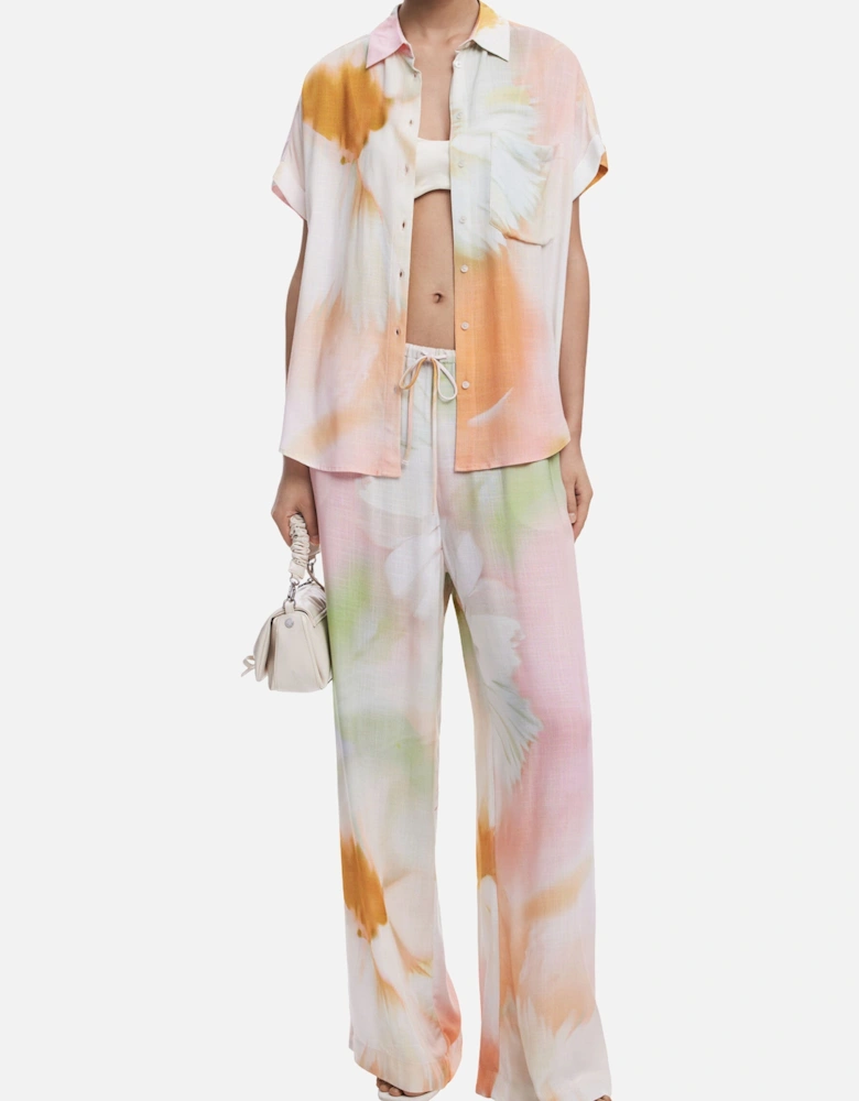 TieDye ButtonUp Short Sleeve Shirt