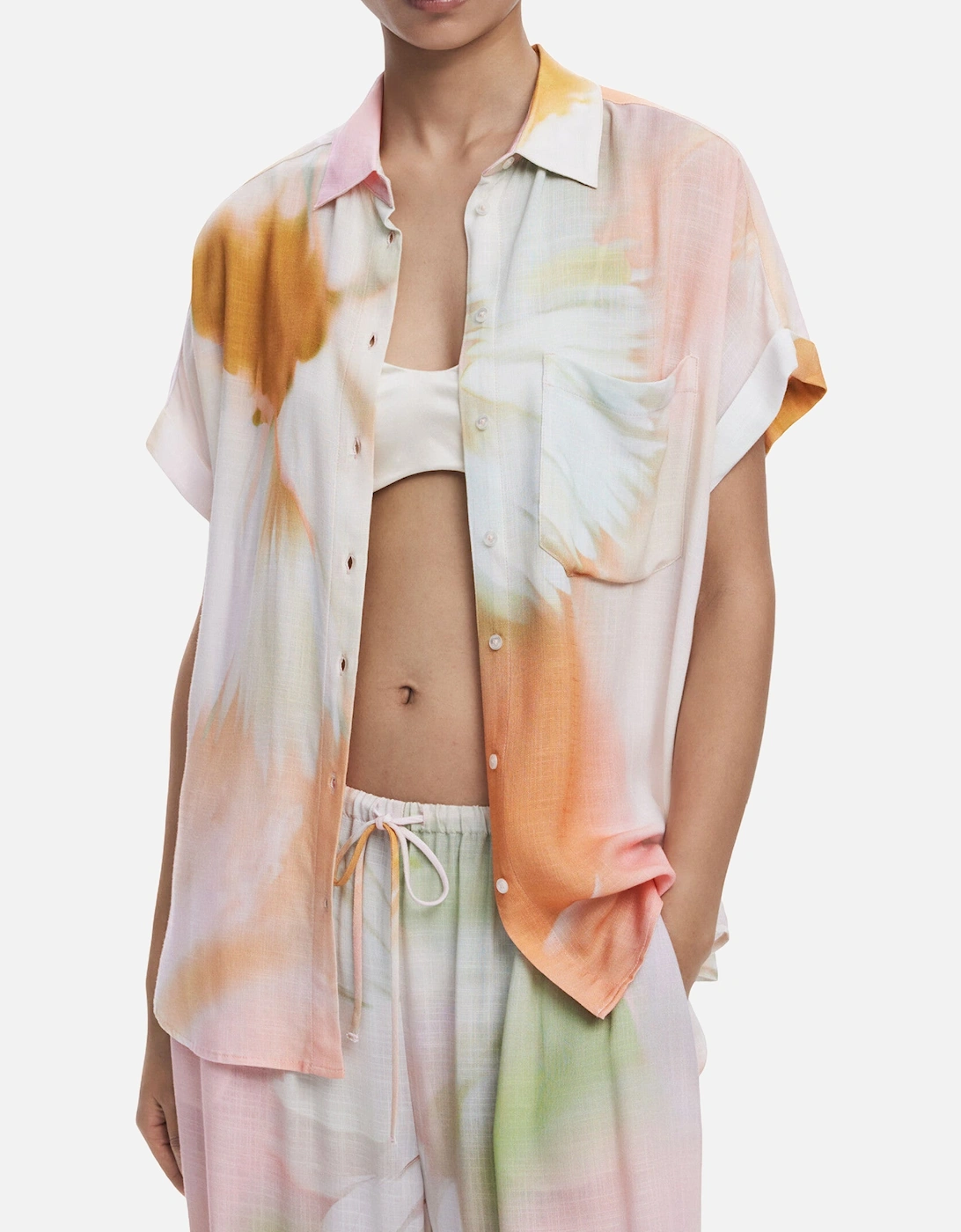 TieDye ButtonUp Short Sleeve Shirt, 4 of 3