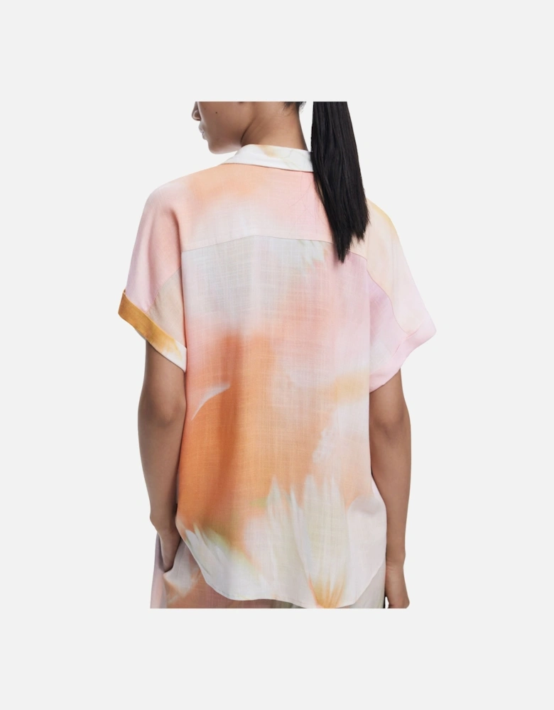 TieDye ButtonUp Short Sleeve Shirt