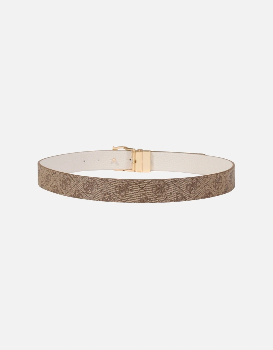 Printed Buckle Bow Belt with Patterned Design