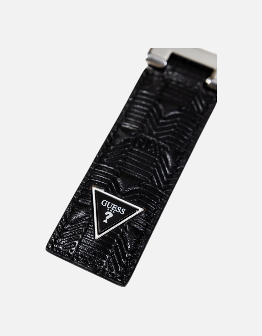 Leather Key-ring with Metal Detailing