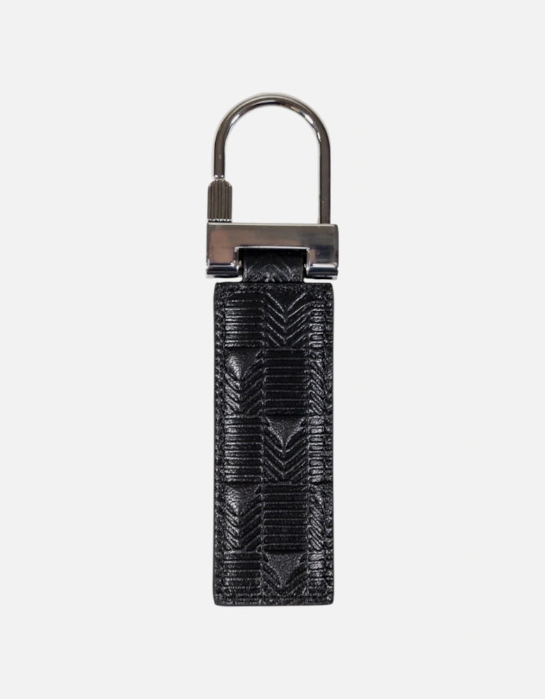 Leather Key-ring with Metal Detailing
