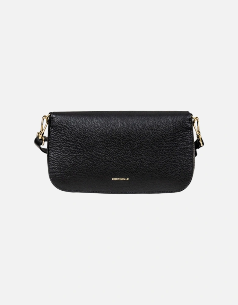 Elegant Leather Bag with Inside Pockets and Magnetic Fastening