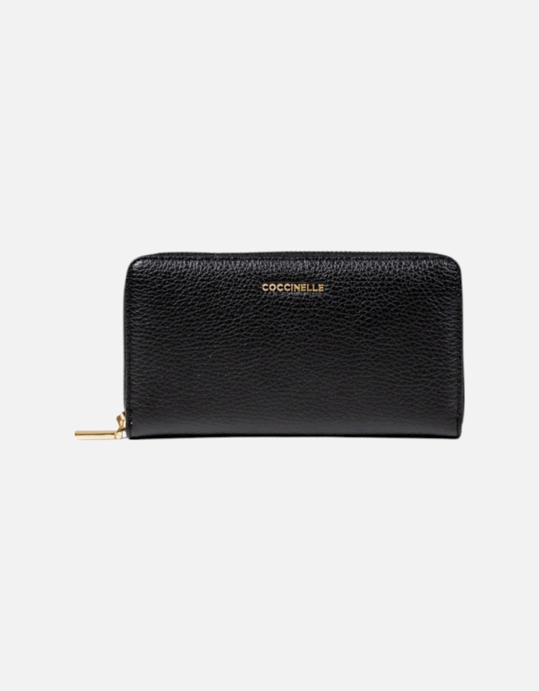 Leather Zip-Around Wallet with Inside Pockets