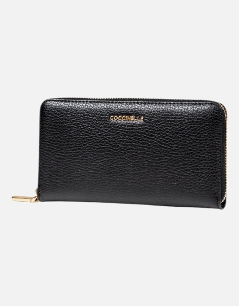 Leather Zip-Around Wallet with Inside Pockets