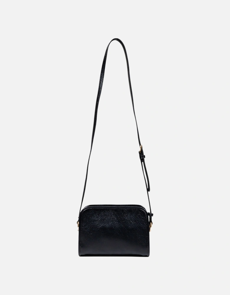 Zip Fastening Polyurethane Bag with Inside Pockets