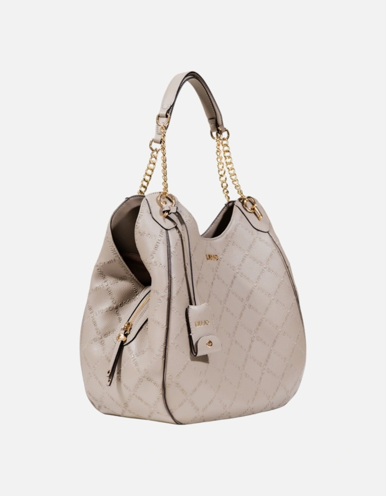 Zip Closure Tote Bag with Inside Pockets