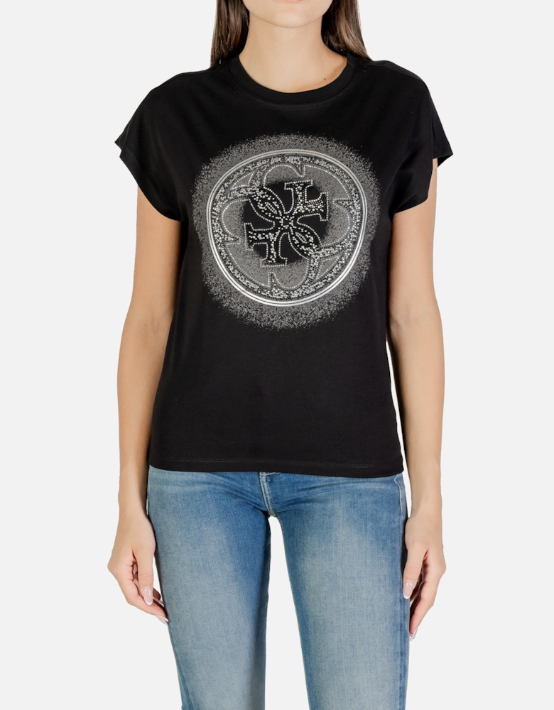 Printed Cotton Round Neck Short Sleeve T-Shirt